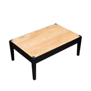 Antique wooden table isolated on white